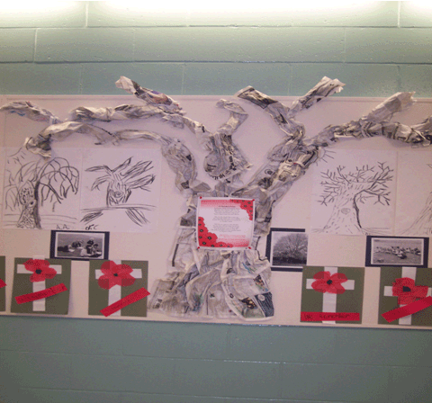 Newspaper Skeleton Tree
